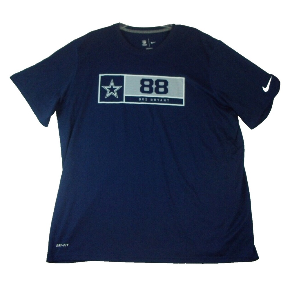 Dez Bryant 88 Dallas Cowboys Nike NFL Team Apparel XXL Navy Blue T Shirt